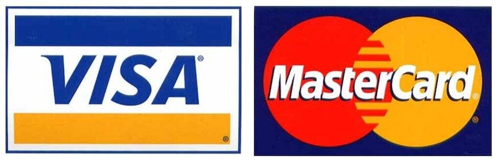 visa, mastercard logo branding